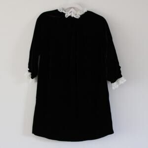 Bonpoint | Dresses | Nwt Bonpoint Couture Joie Dress Long Sleeve Black  Velvet Lace Collar Cuff Ruffle | Poshmark